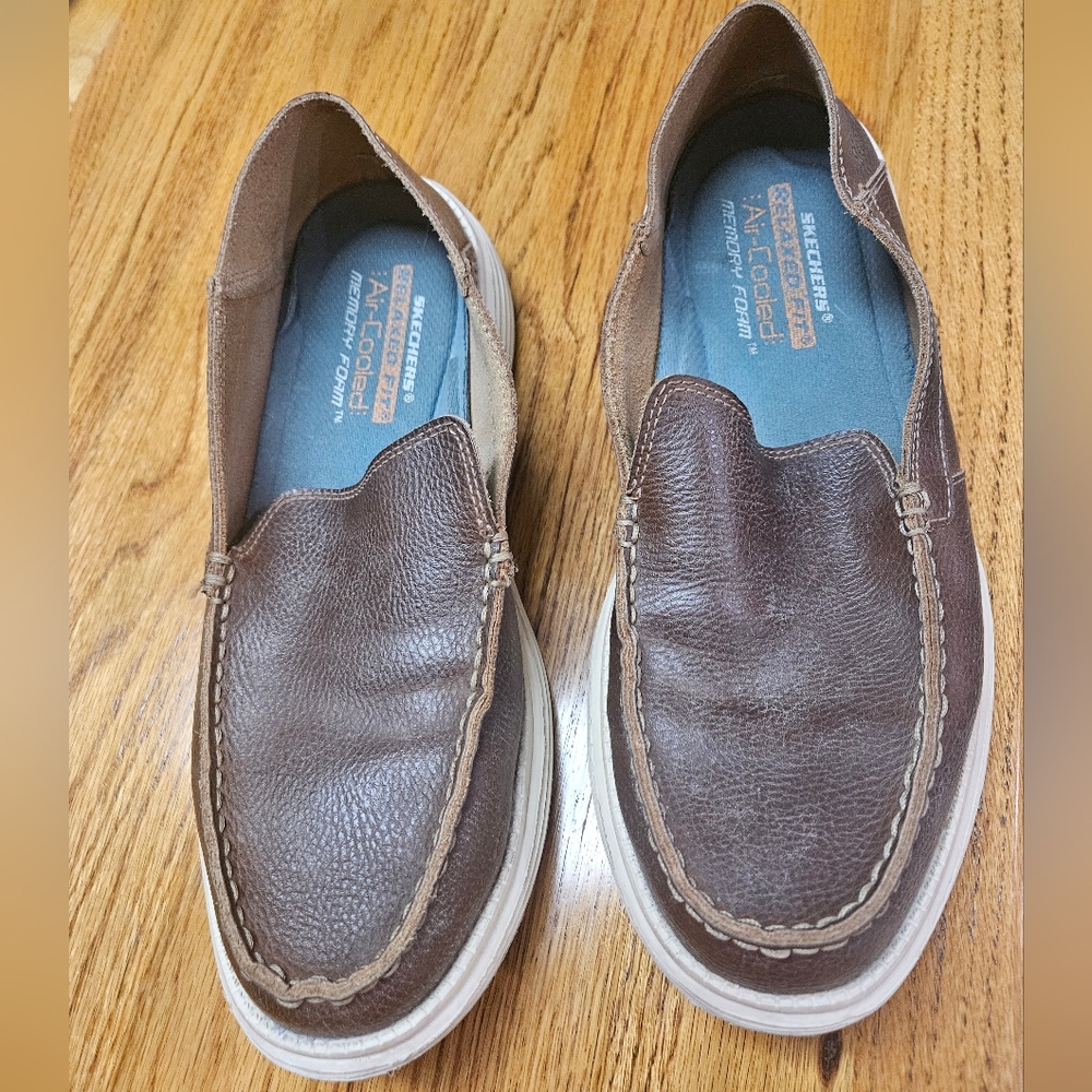Skechers Brown Loafers Slip-Ons Comfortable Casual Footwear